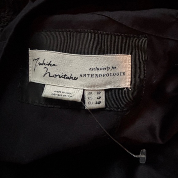 Yukiko Noritake Anthropologie Black Asymmetrical Halter Cocktail Dress - Picture 6 of 6